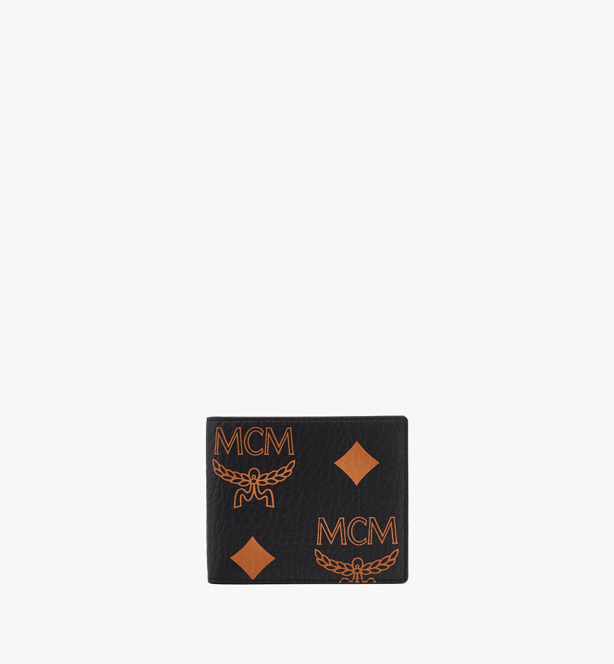 Mcm claus outlet bifold wallet